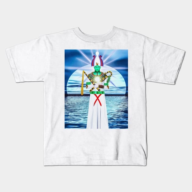 AFRICAN GODS: OSIRIS / ORION / OSHURU - SIRIUS UGO ART Kids T-Shirt by uchenigbo